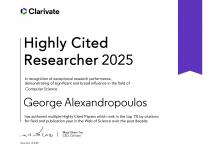Clarivate Highly Cited Researcher 2025 