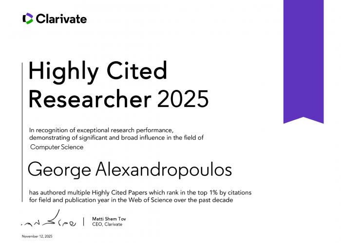 Clarivate Highly Cited Researcher 2025 